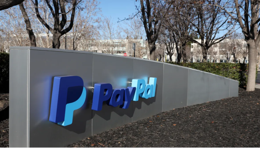 PayPal headquarters signpost