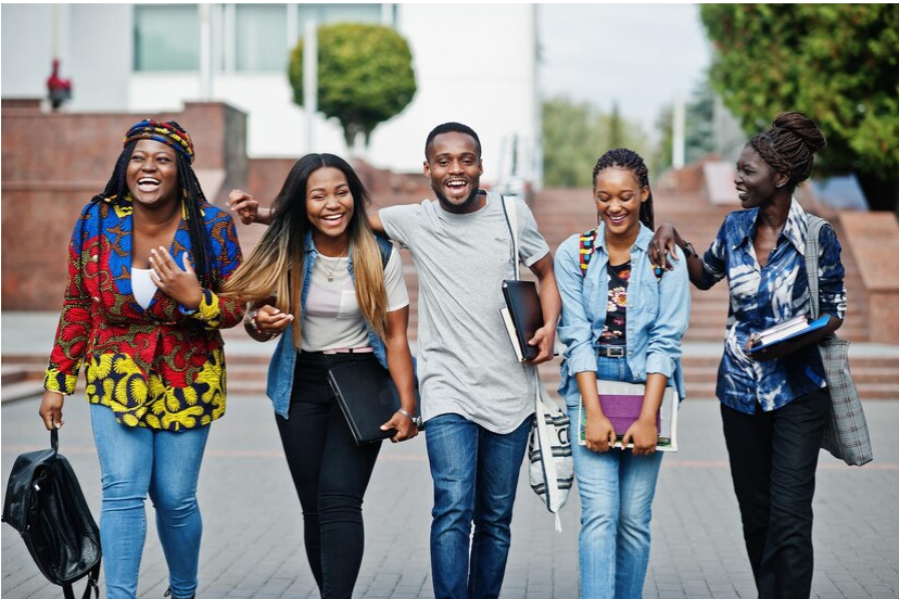 University students posing for a snap