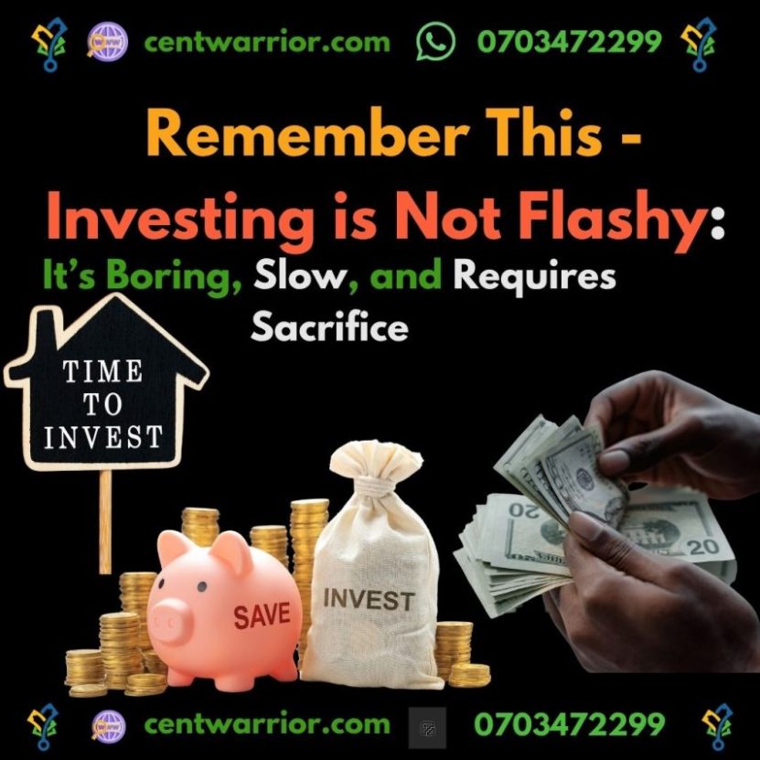 Investing is not flashy
