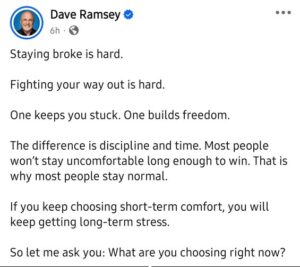 Staying Broke Is Hard