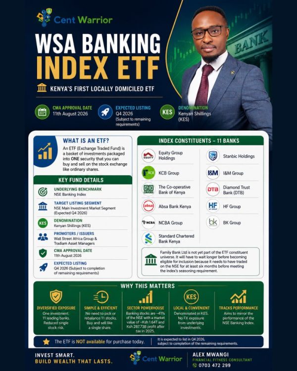 WSA Banking Index ETF — Kenya’s First Local ETF Giving You Access to 11 Banking Stocks in ONE Investment!